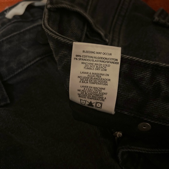 Hidden Charcoal Gray Straight Cropped Jeans (Carly Jean Los Angeles) - Picture 6 of 6